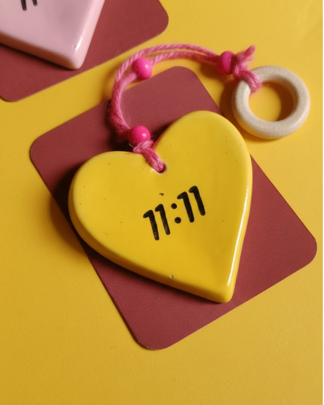 Make A Wish 11:11 Ceramic Charm Hanging