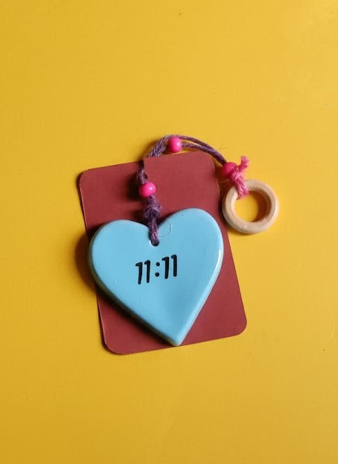 Make A Wish 11:11 Ceramic Charm Hanging