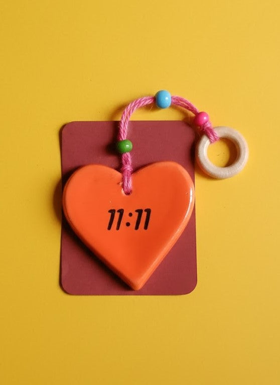 Make A Wish 11:11 Ceramic Charm Hanging