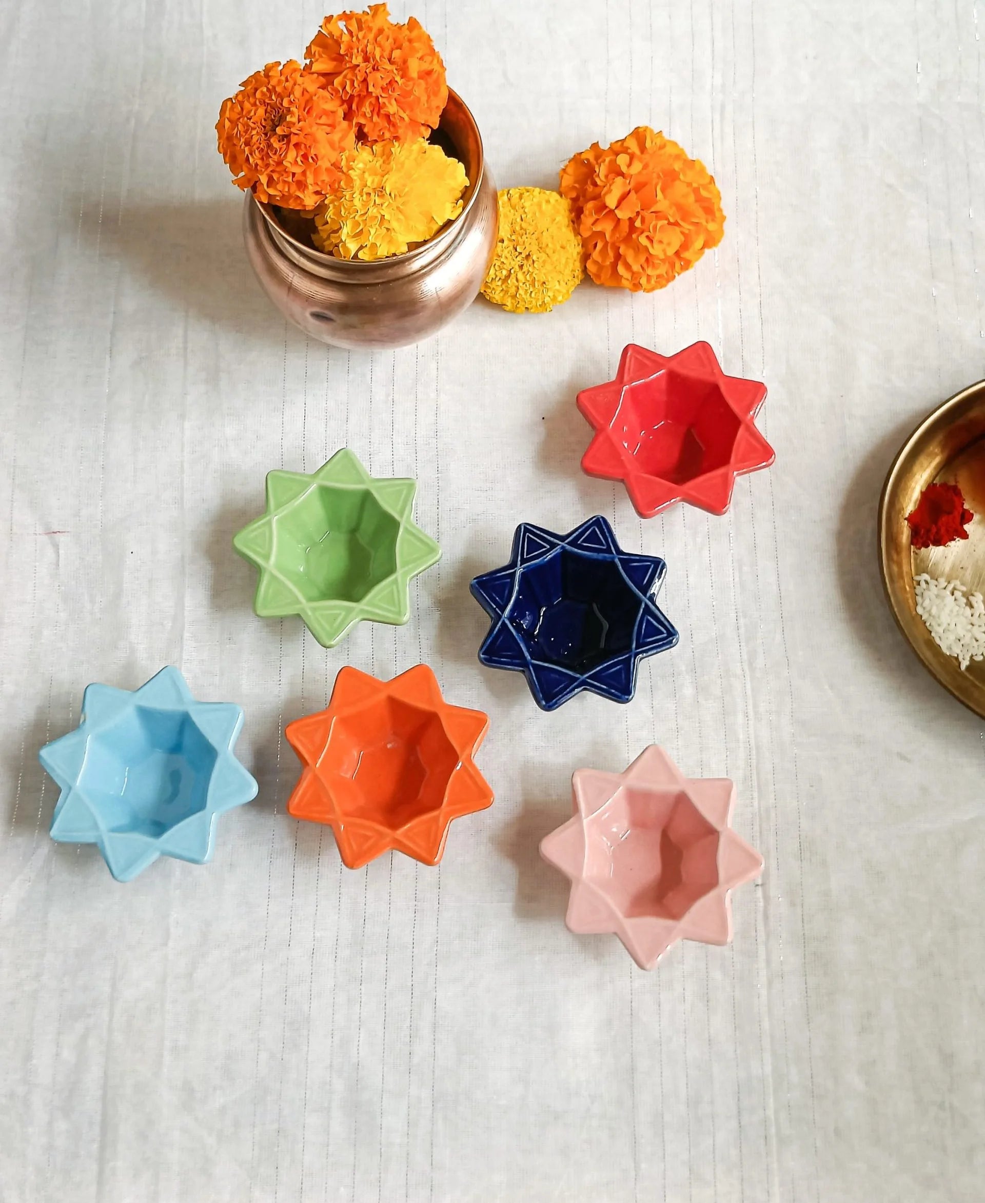 Nakshatra Diya (Set of 4 pcs)