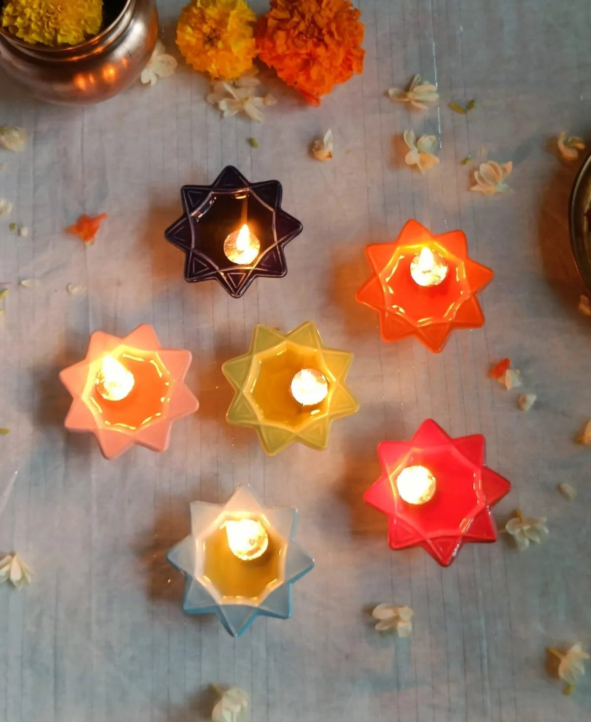 Nakshatra Diya (Set of 4 pcs)