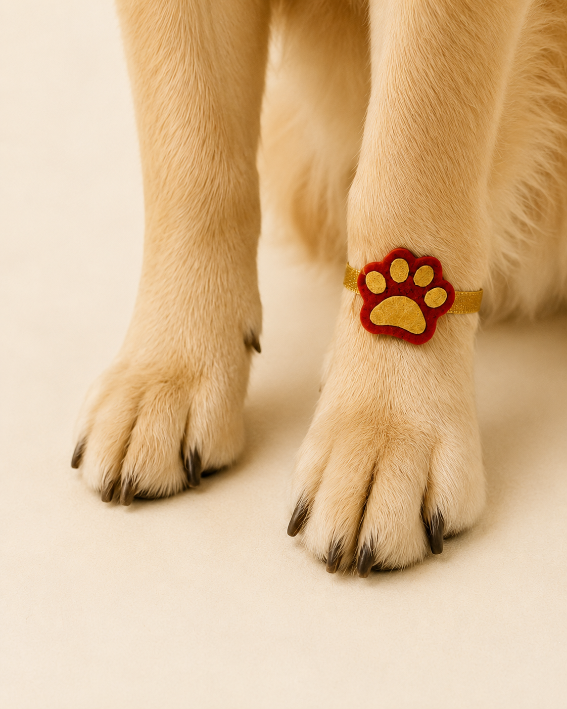 Paw Rakhi with Roli Chawal for Dogs – Soft Felt Pet Rakhi