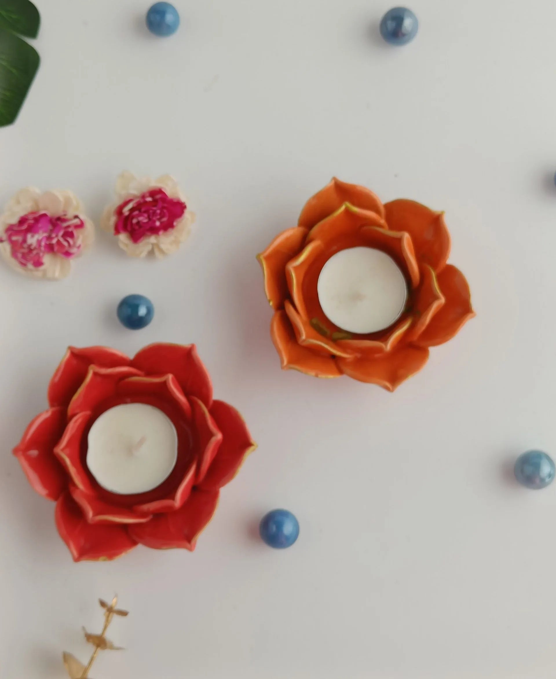 Petal Glow Tealight Candle Holder(per pc )