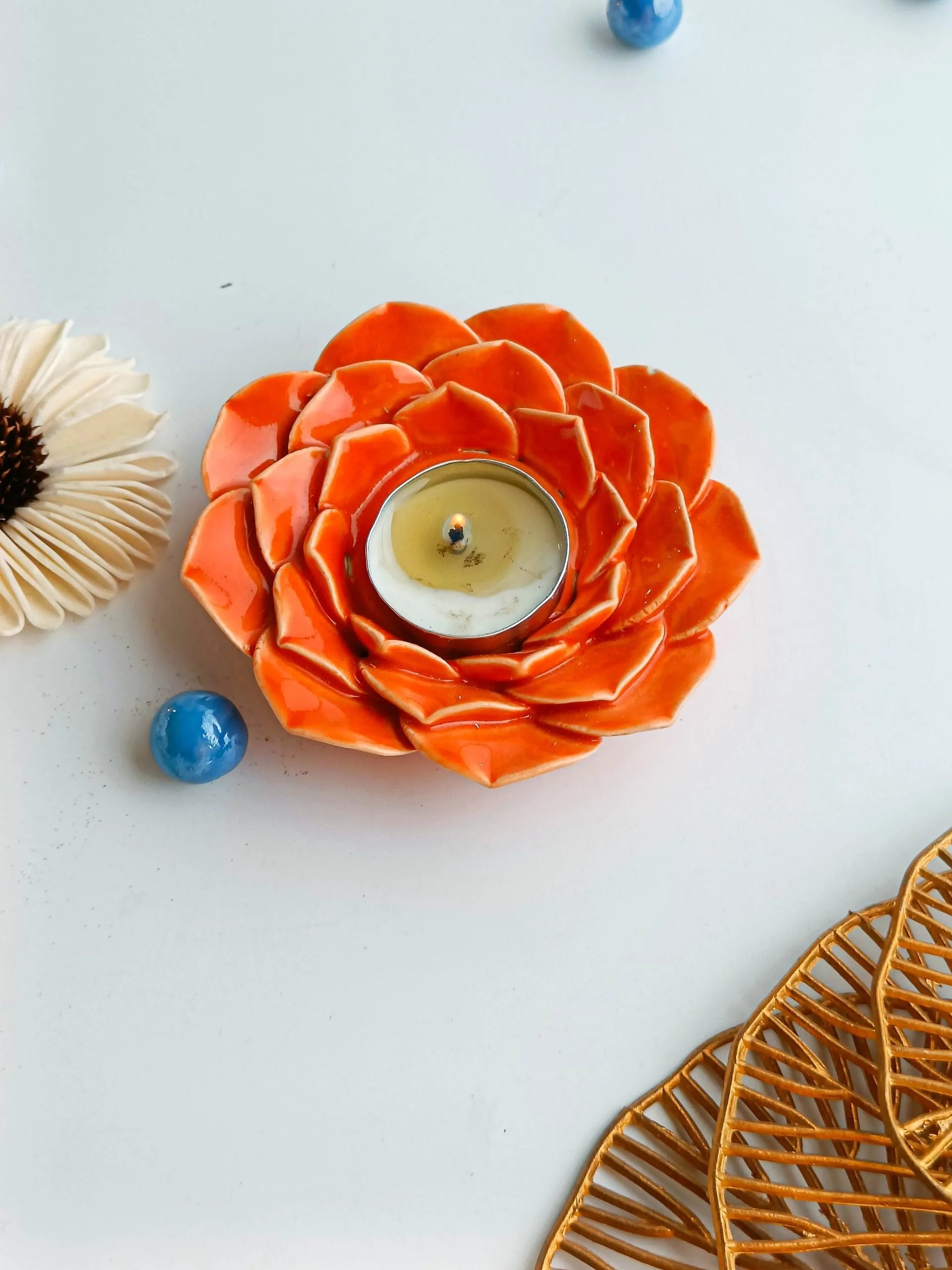 Phoolrani Tealight Holder (Set of 4 pcs)