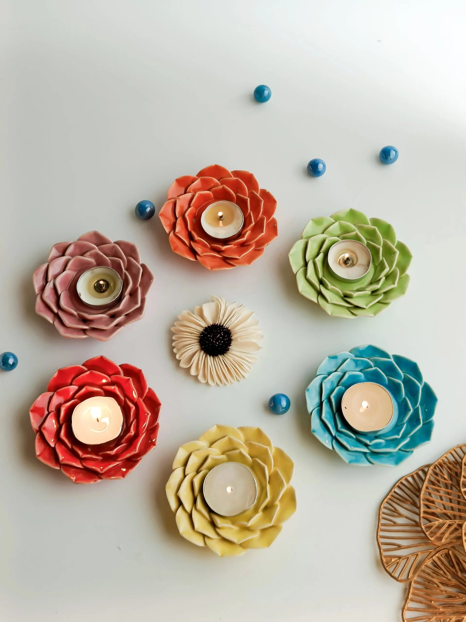 Phoolrani Tealight Holder (Set of 4 pcs)