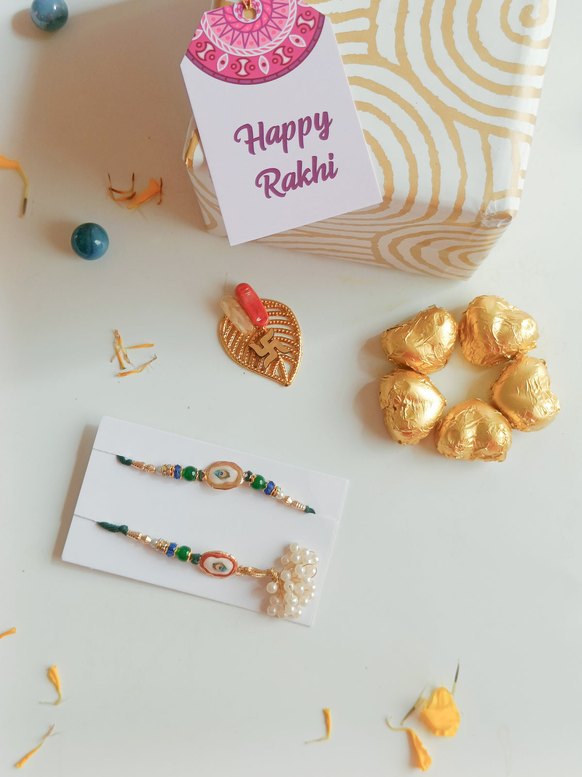 Ties That Shine Bhaiya Bhabhi Rakhi Kit
