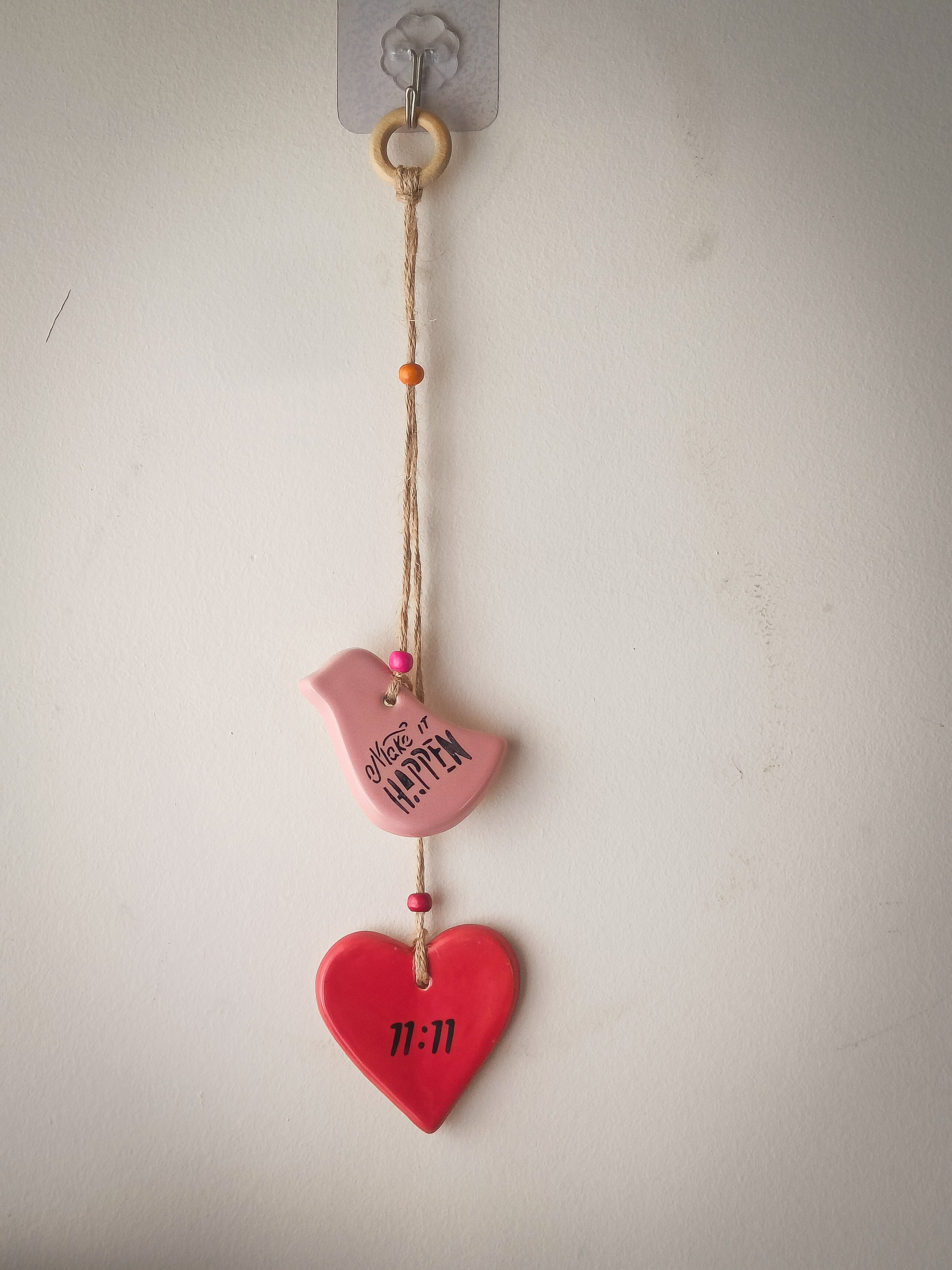 Make-It-Happen Ceramic Charm Hanging Set